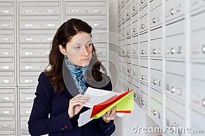 Incoming mail Stock Photo