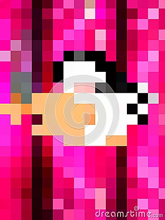 An Incomparable and alluring geometric pattern of squares and rectangles Stock Photo