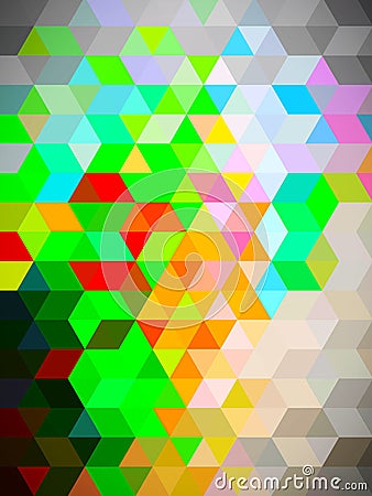 An incomparable lovely graphical design of colorful pattern of squares Stock Photo