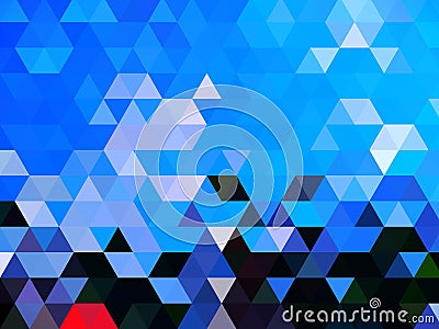 An incomparable lovely graphical design of 3D squares Stock Photo