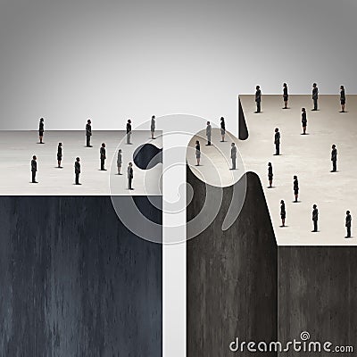 Incompatible Business Strategy Stock Photo