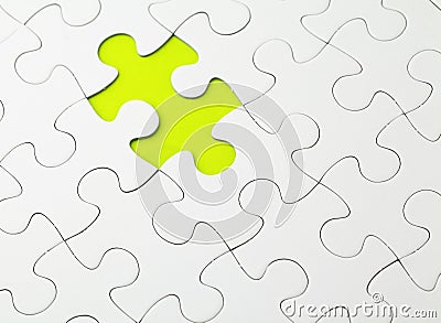 Incomplete Puzzle Stock Photo