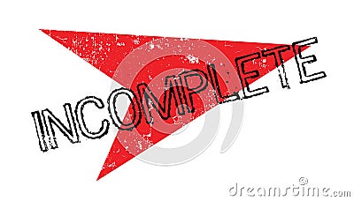 Incomplete rubber stamp Vector Illustration