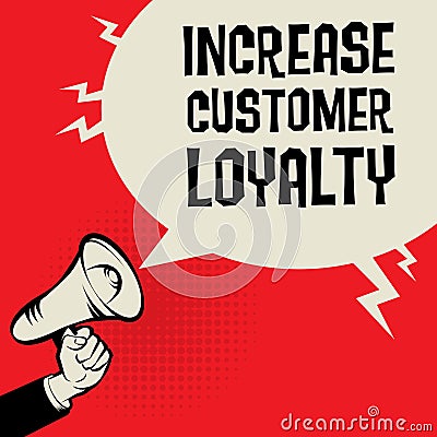 Increase Customer Loyalty business concept Vector Illustration