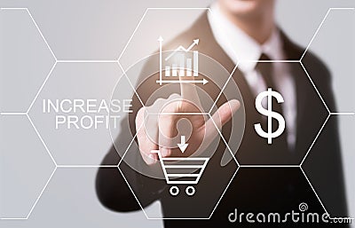 Increase Profit Grow Success Business Technology Concept Stock Photo