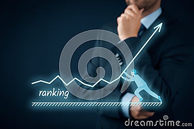 Increase ranking Stock Photo