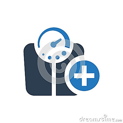 Increase Weight Icon Vector Illustration