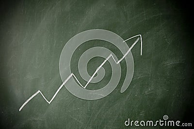 Increased arrow Stock Photo