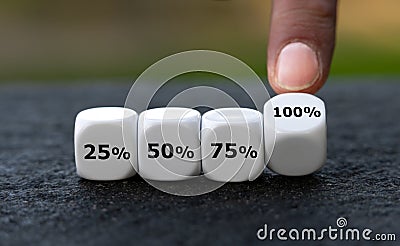 Increasing percentage rate concept. Stock Photo