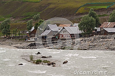 Incredible beauty of Kashmir valley near sonmarg. Stock Photo