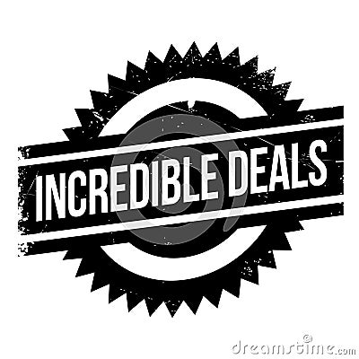 Incredible Deals rubber stamp Vector Illustration