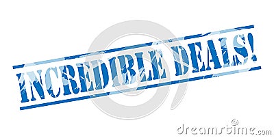 Incredible deals stamp Stock Photo