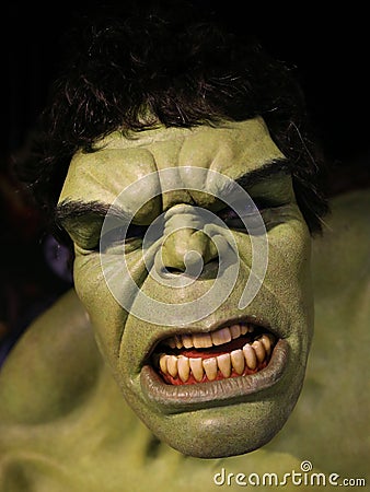 The Incredible Hulk portrait Editorial Stock Photo