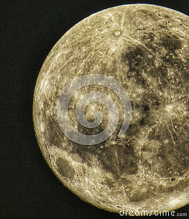 The incredible and mistery moon Stock Photo