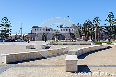 Incredible Morocco, amazing Essaouira, March month, small area Editorial Stock Photo