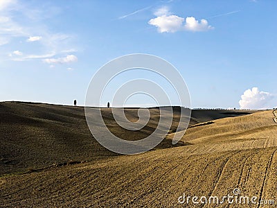 Incredible Tuscany Hills, in Italy Stock Photo