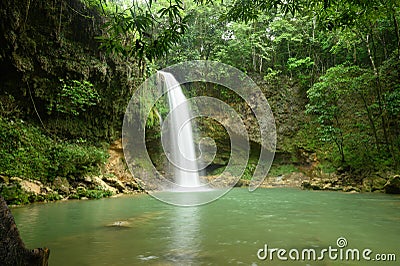 Incredible wild aqua outpouring in south american country Stock Photo