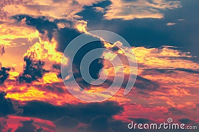 Incredibly picturesque sky in dark blue Stock Photo
