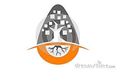 Incubator Tree App Vector Illustration