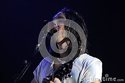 Incubus, Brandon Boyd, during the concert Editorial Stock Photo