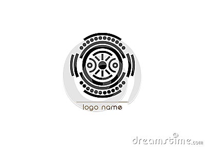 Vector logo indigenous ethnicity tribal concept, Cultural diversity word cloud concept isolated on white background Vector Illustration