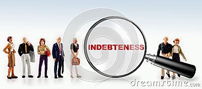 indebtedness concept Stock Photo