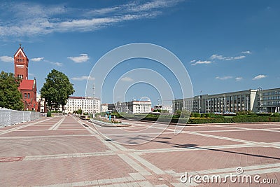 Independance Square, Minsk Stock Photo