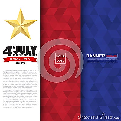 Independce Day Design Element Vector Illustration