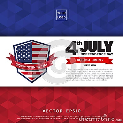 Independce Day Design Element Vector Illustration