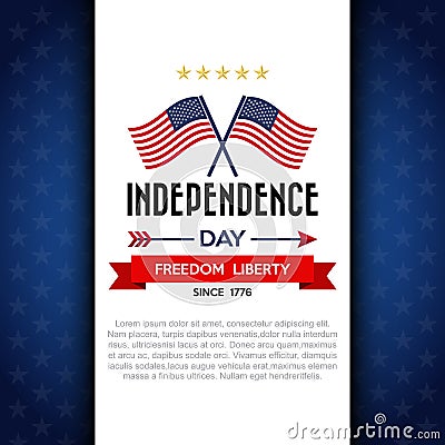 Independce Day Design Element Vector Illustration