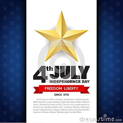 Independce Day Design Element Vector Illustration