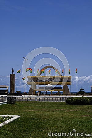 Independence Arch Accra Editorial Stock Photo