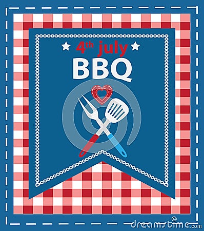 Independence bbq Vector Illustration