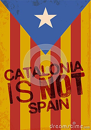 Independence Catalonia Vector Illustration