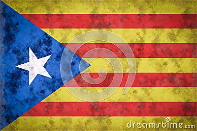 Independence Catalonia Flag Stock Photo