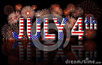 Independence day 4th July concept Stock Photo