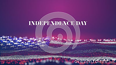 Independence day abstract vector background. USA flag. 4th of july national celebrate. Liberty symbol Stock Photo