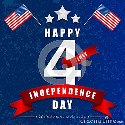 Independence day of America Vector Illustration