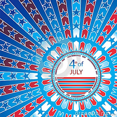Independence day background Vector Illustration