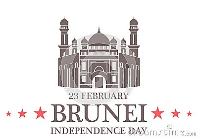 Independence Day. Brunei Vector Illustration