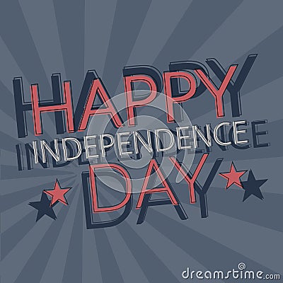 Independence day card Vector Illustration