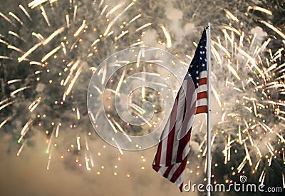 Independence Day Fireworks Stock Photo