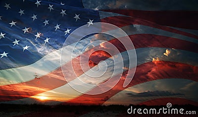 Independence day. flag usa Stock Photo