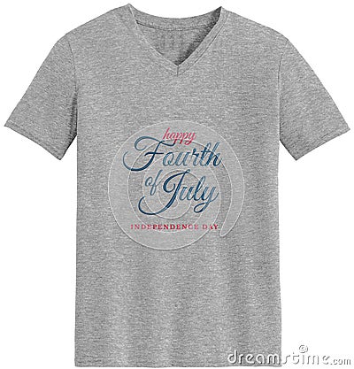 Independence Day July 4 congratulations background T-Shirt USA American tradition greeting card. Stock Photo