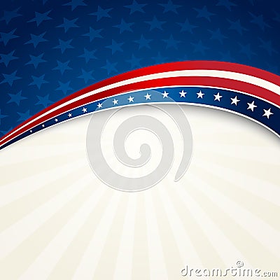 Independence Day patriotic background Vector Illustration