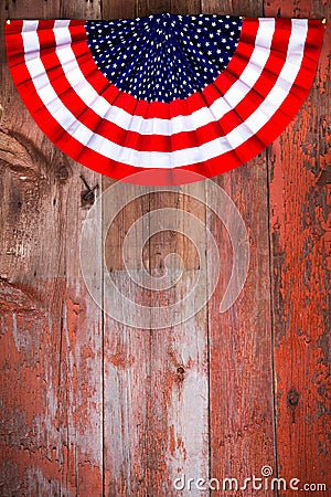 Independence Day patriotic rosette Stock Photo