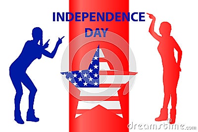 Independence Day United States. The concept Stock Photo