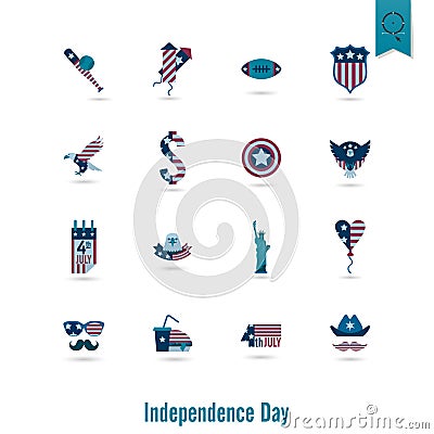 Independence Day of the United States Vector Illustration