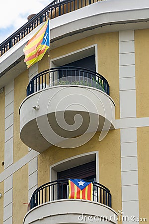 Independence flags Stock Photo