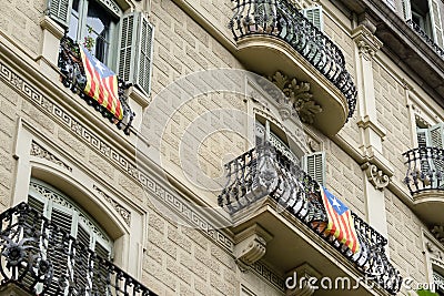 Independence flags Stock Photo